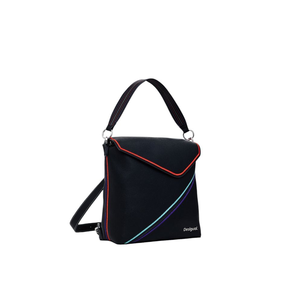 Desigual Schwarzer Polyethylen-Rucksack