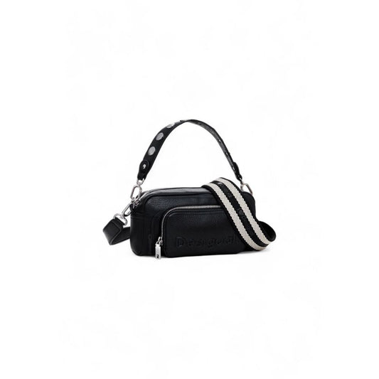 Desigual Schwarze Polyethylen-Handtasche