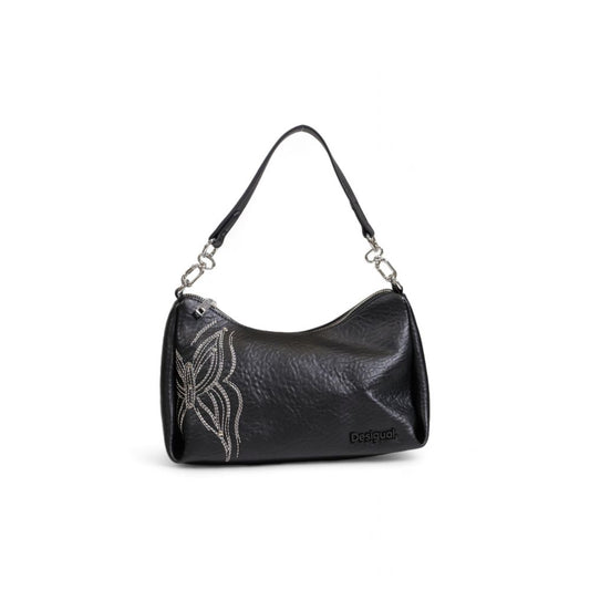 Desigual Schwarze Polyethylen-Handtasche