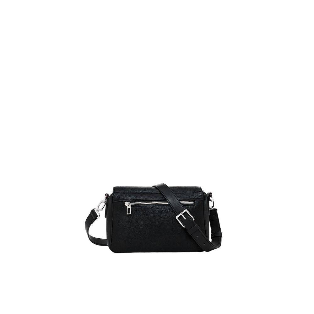 Desigual Schwarze Polyethylen-Handtasche