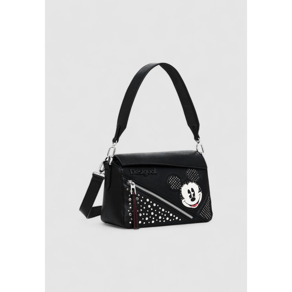 Desigual Schwarze Polyethylen-Handtasche