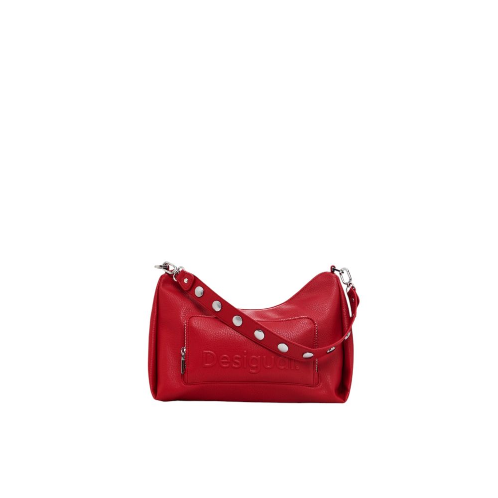 Desigual Rote Polyethylen-Handtasche