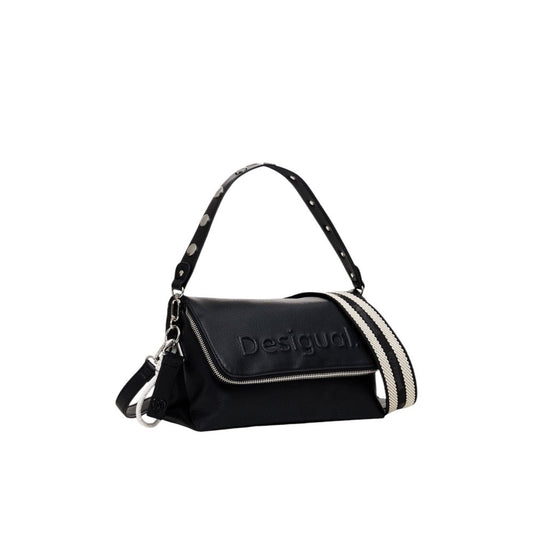 Desigual Schwarze Polyethylen-Handtasche