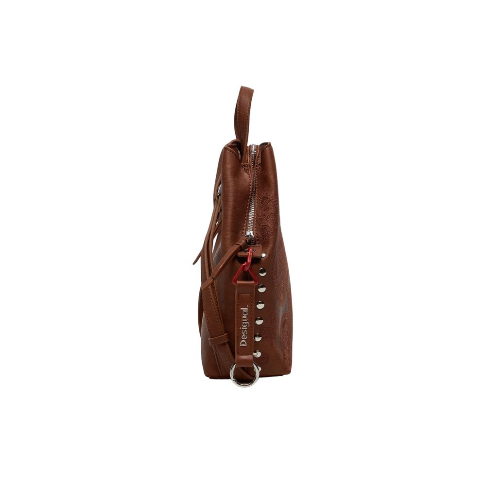 Desigual Brauner Polyethylen-Rucksack