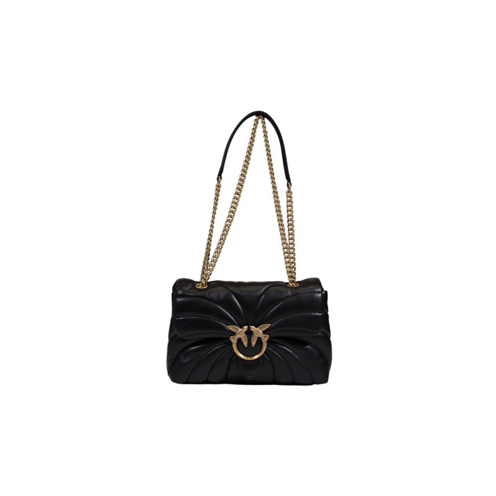 PINKO Schwarze Lederhandtasche