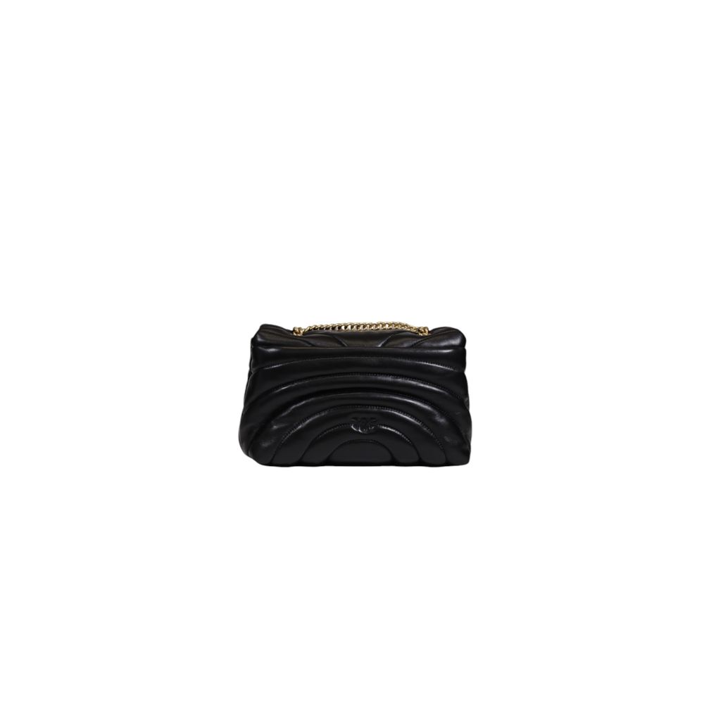 PINKO Schwarze Lederhandtasche