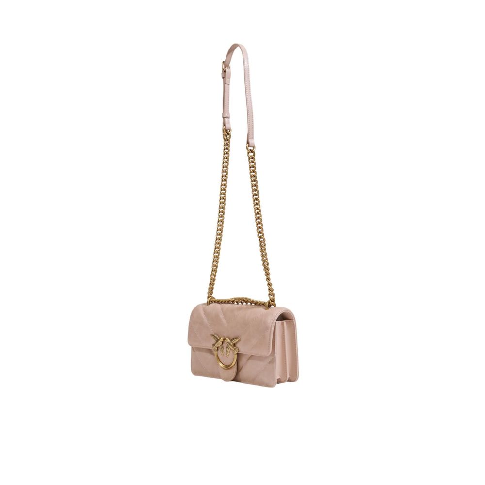 PINKO Rosa Lederhandtasche