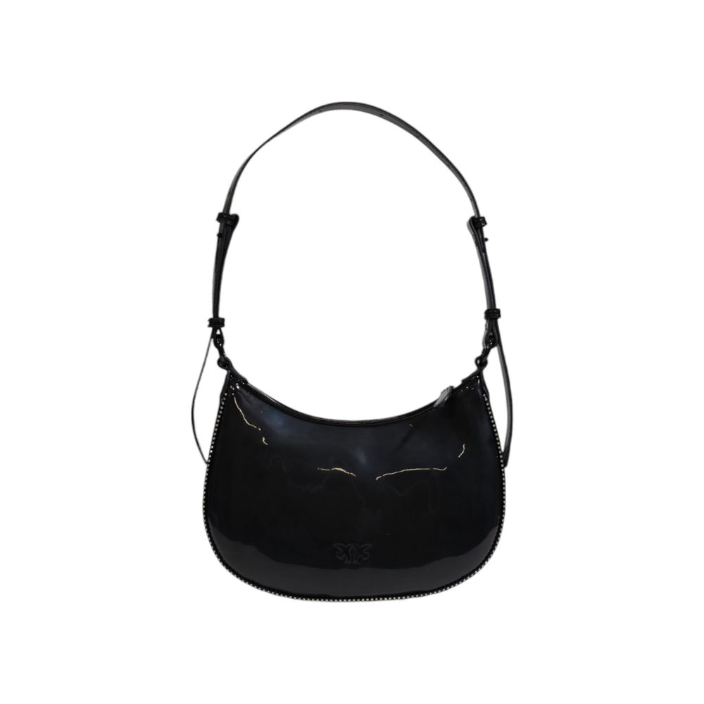 PINKO Schwarze Lederhandtasche