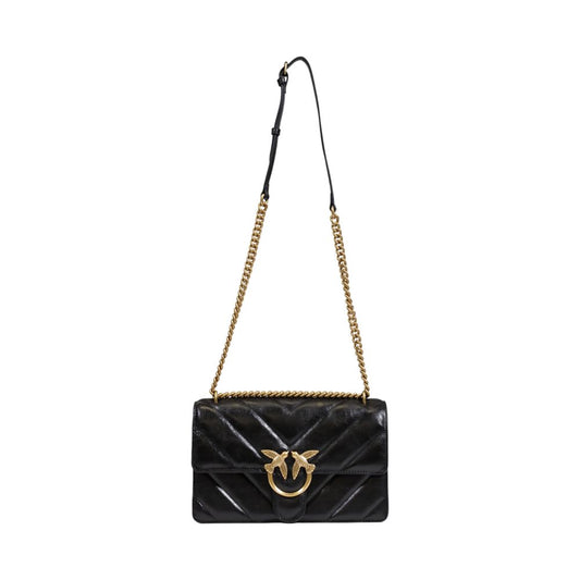 PINKO Schwarze Lederhandtasche