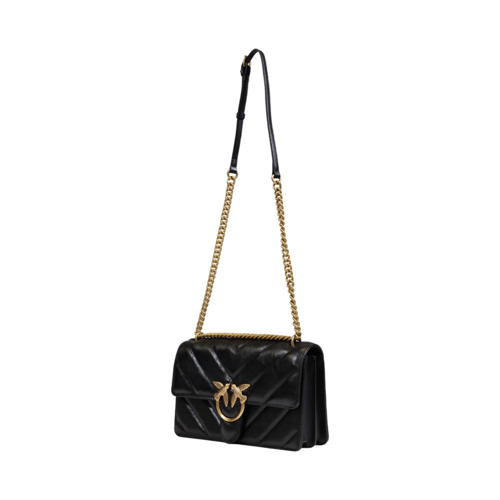 PINKO Schwarze Lederhandtasche