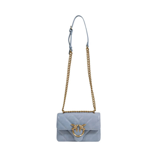 PINKO Blaue Lederhandtasche