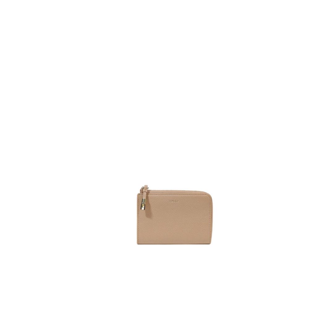 Furla Beige Leder Brieftasche