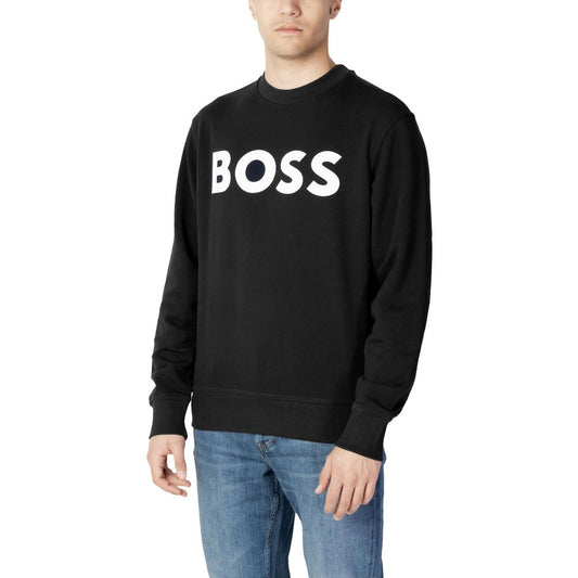 Hugo Boss Schwarzer Baumwollpullover