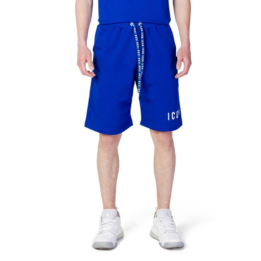 Icon Blaue Baumwollshorts