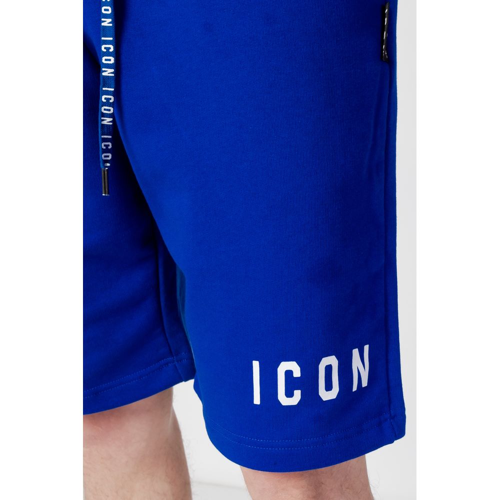 Icon Blaue Baumwollshorts