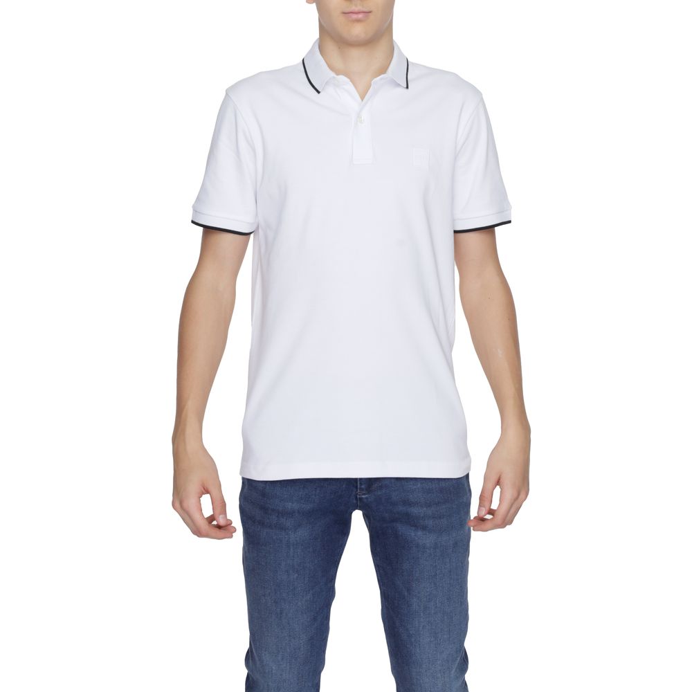 Hugo Boss Weißes Baumwoll-Poloshirt