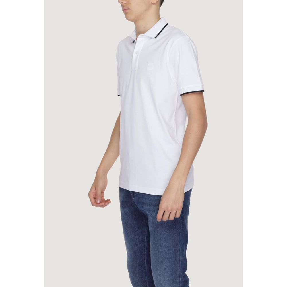 Hugo Boss Weißes Baumwoll-Poloshirt