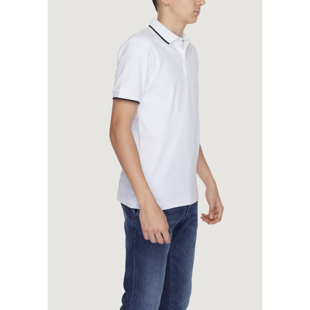 Hugo Boss Weißes Baumwoll-Poloshirt