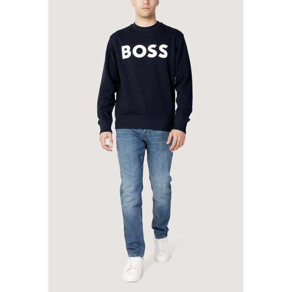 Hugo Boss Blauer Baumwollpullover