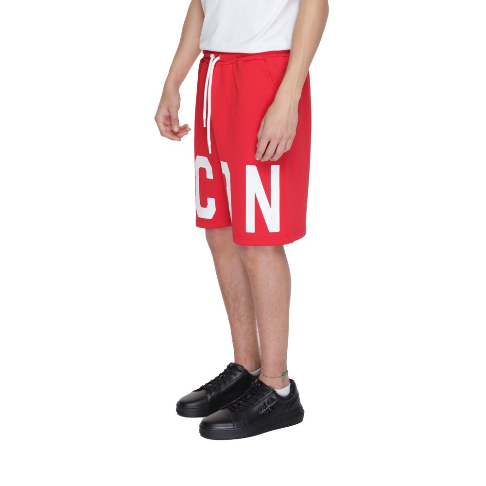 Icon Rote Baumwollshorts