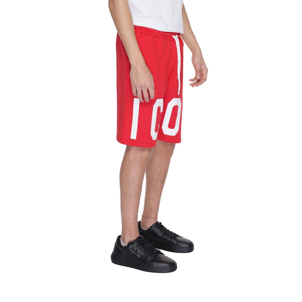 Icon Rote Baumwollshorts