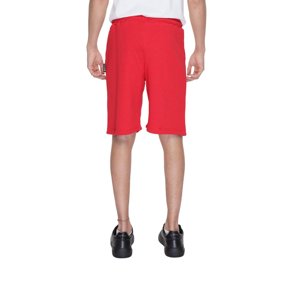 Icon Rote Baumwollshorts