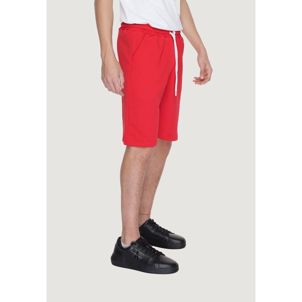 Icon Rote Baumwollshorts