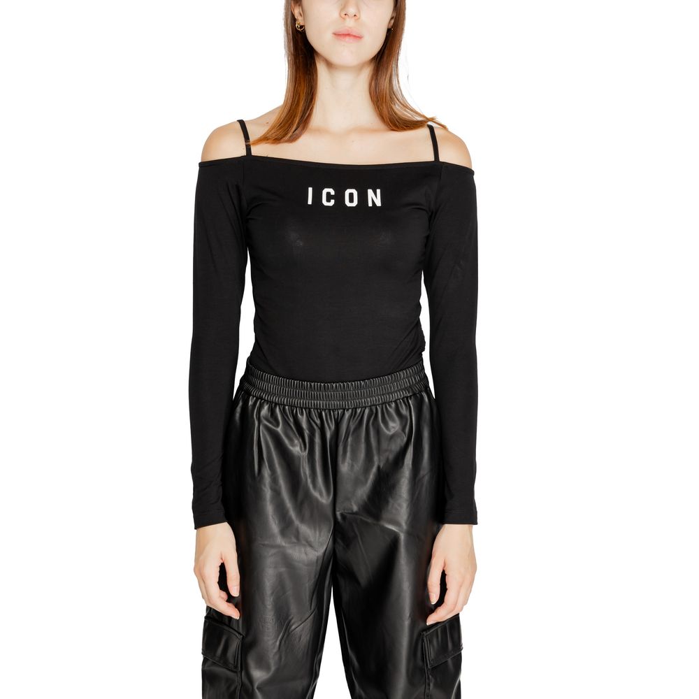 Icon Schwarze Baumwolle Tops & T-Shirt