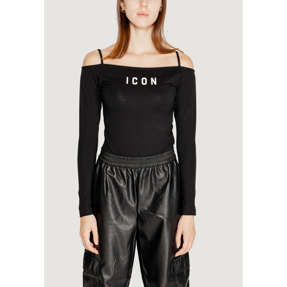 Icon Schwarze Baumwolle Tops & T-Shirt