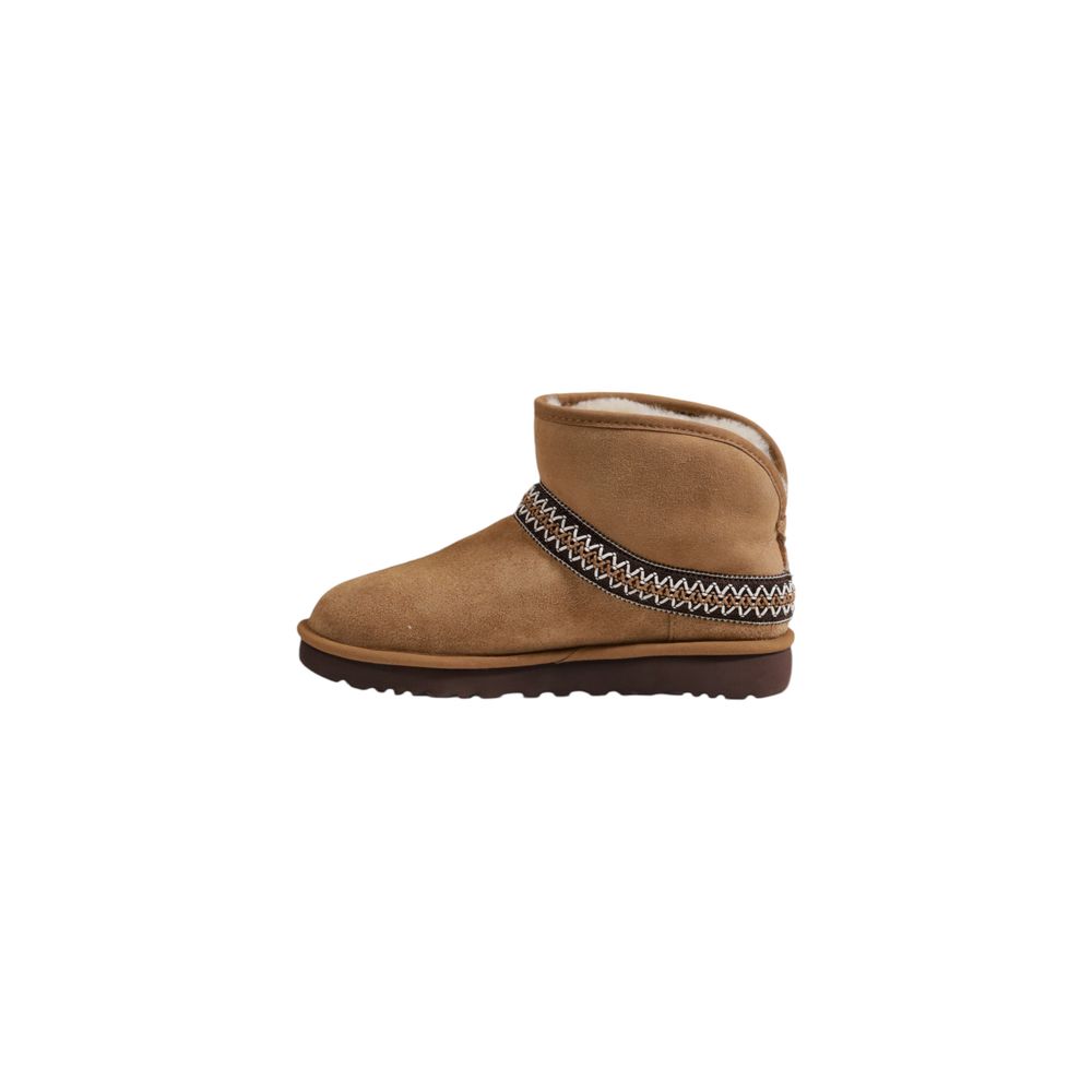 UGG Beige Wildlederstiefel