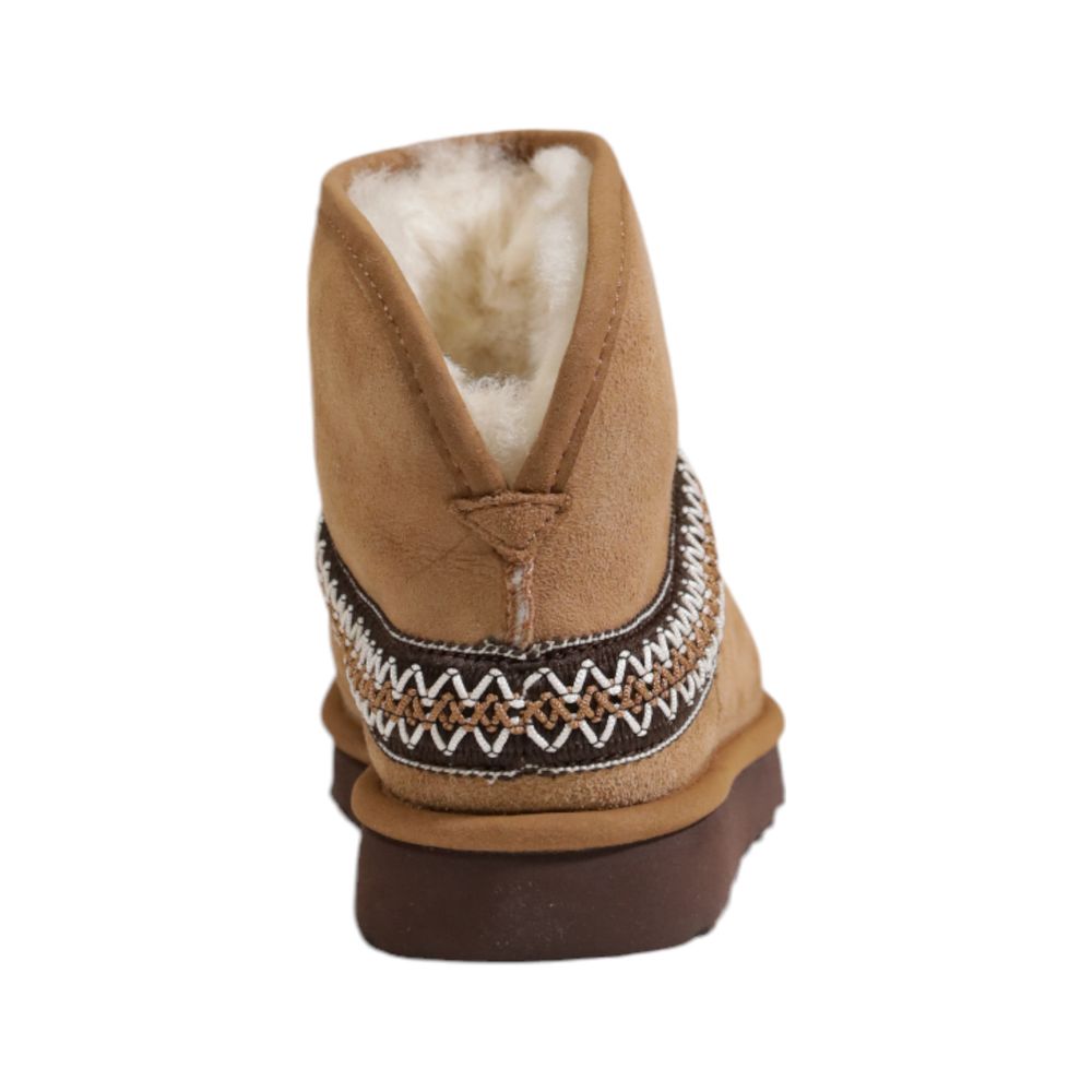 UGG Beige Wildlederstiefel