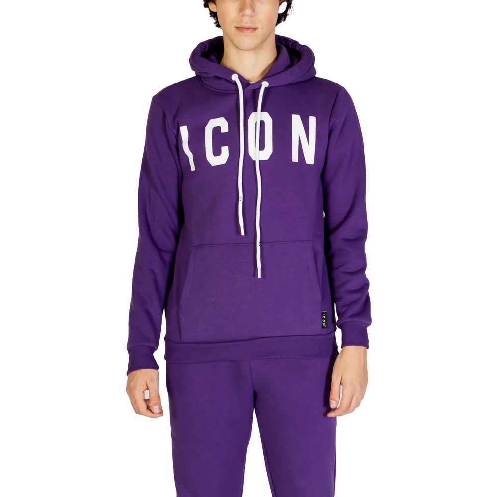 Icon Lila Baumwollpullover