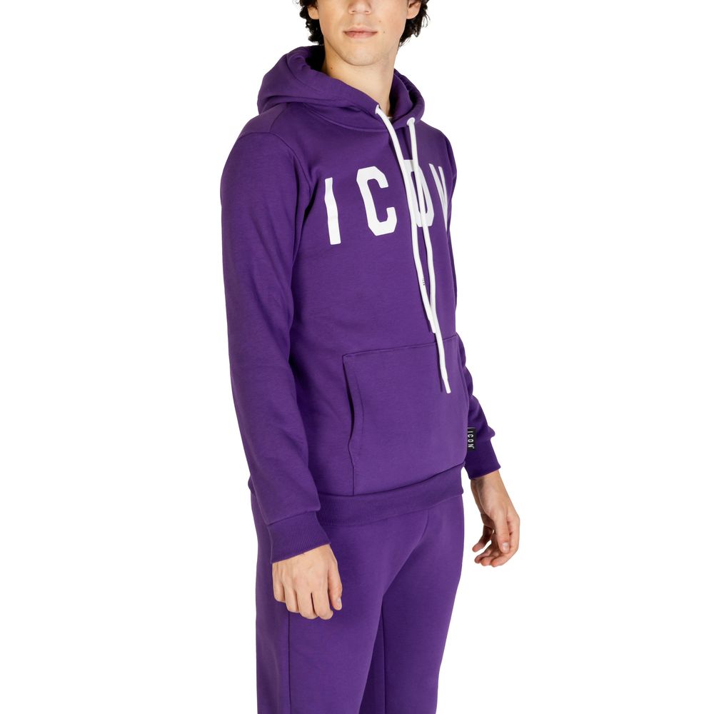 Icon Lila Baumwollpullover