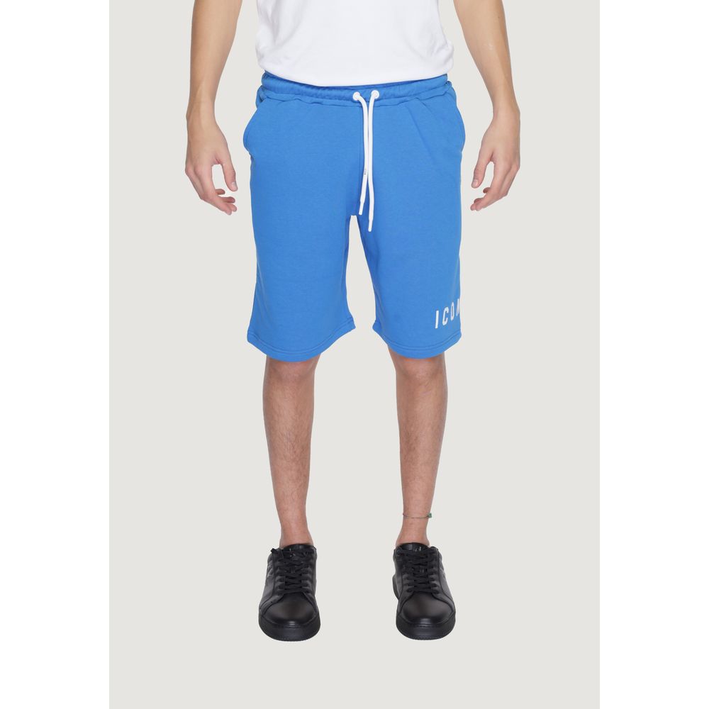 Icon Blaue Baumwollshorts