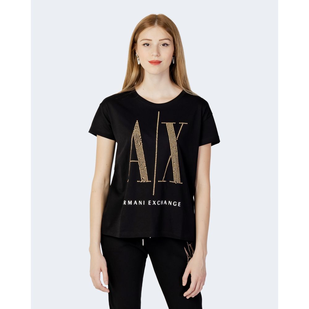 Armani Exchange Bicolor Baumwolle Tops & T-Shirt