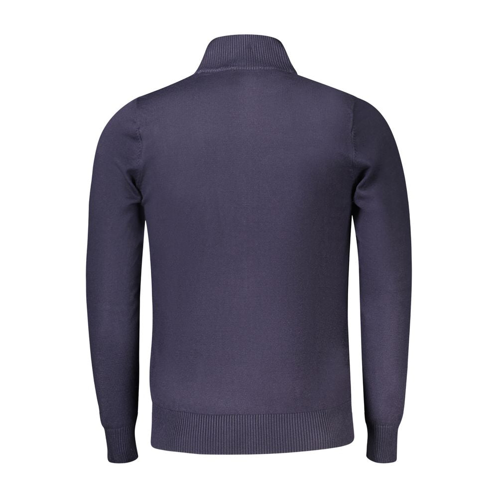 Coveri Moving Blauer Nylon-Pullover