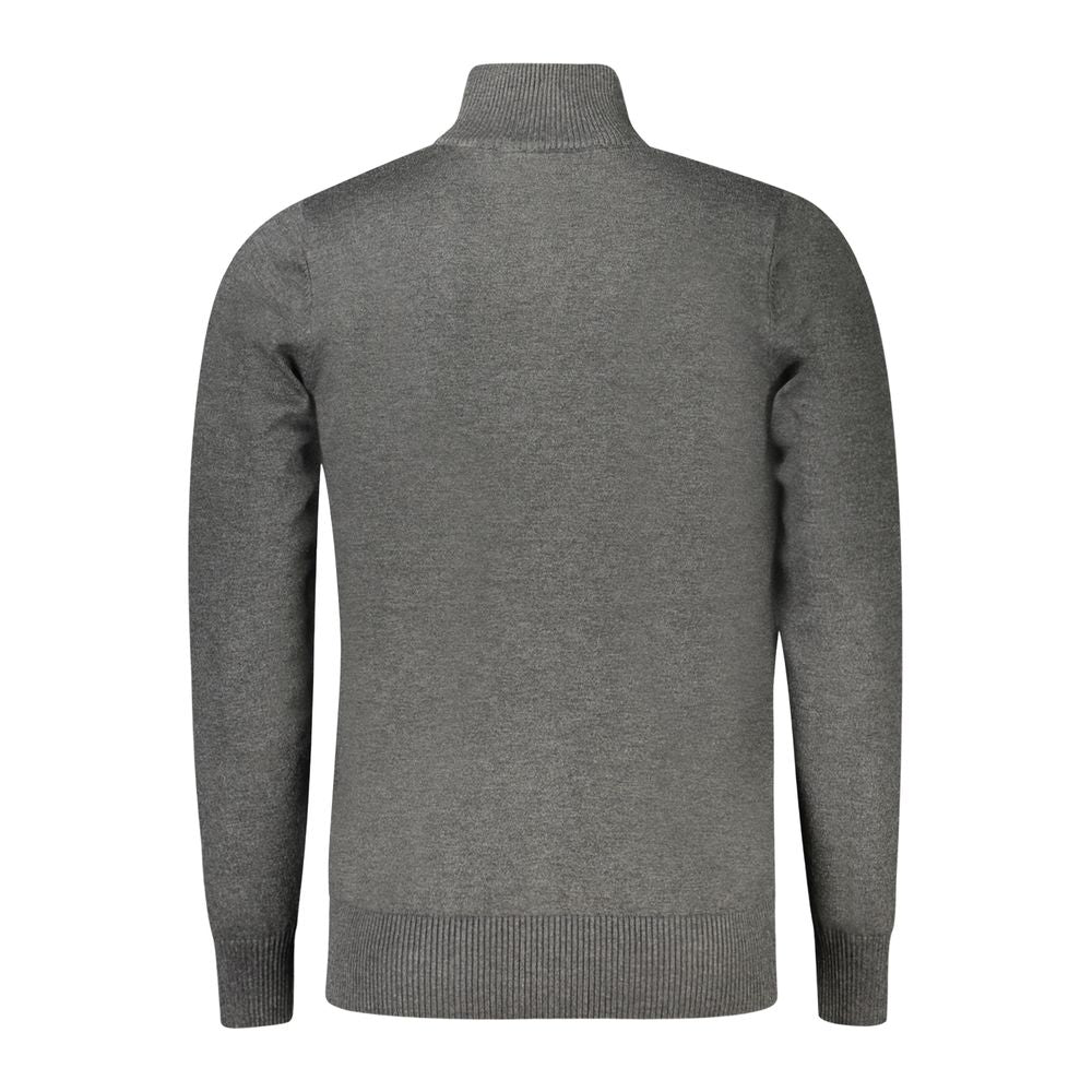 Coveri Moving Grauer Nylon-Pullover