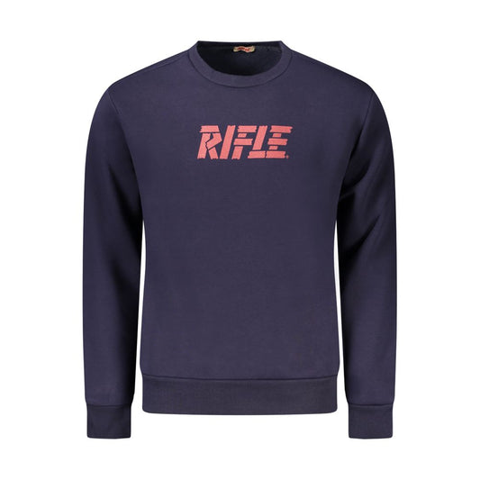 Rifle Blauer Baumwollpullover