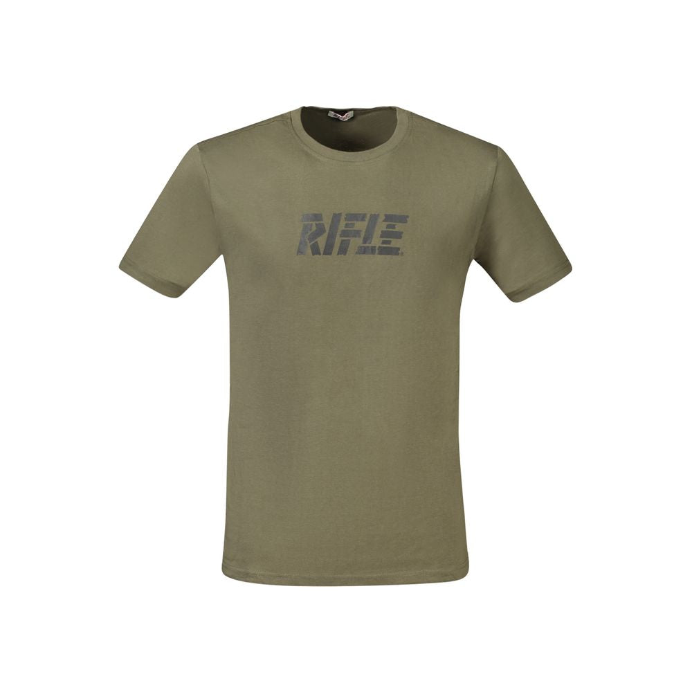 Rifle T-Shirt aus grüner Baumwolle