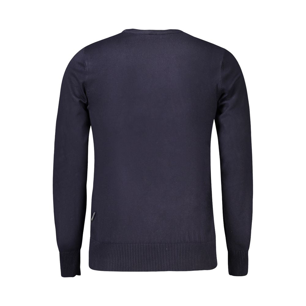 Coveri Moving Blauer Nylon-Pullover