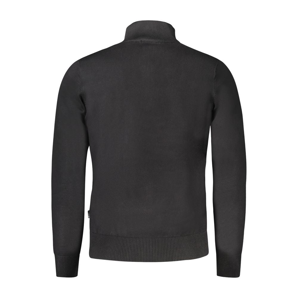 Coveri Moving Schwarzer Nylon-Pullover