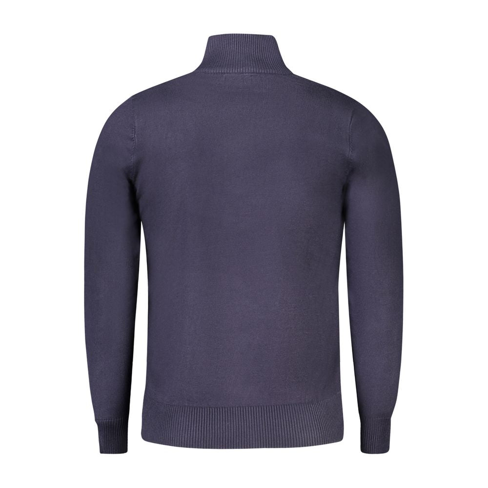 Coveri Moving Blauer Nylon-Pullover