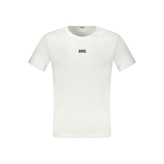 Rifle T-Shirt aus weißer Baumwolle