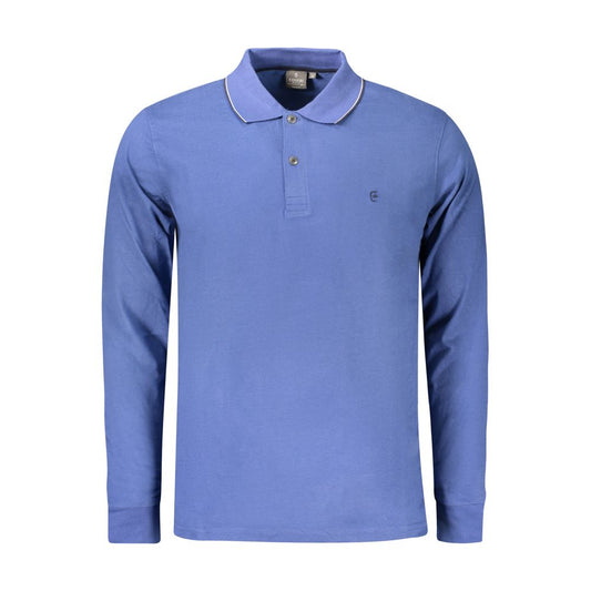 Coveri Moving Blaues Baumwoll-Poloshirt