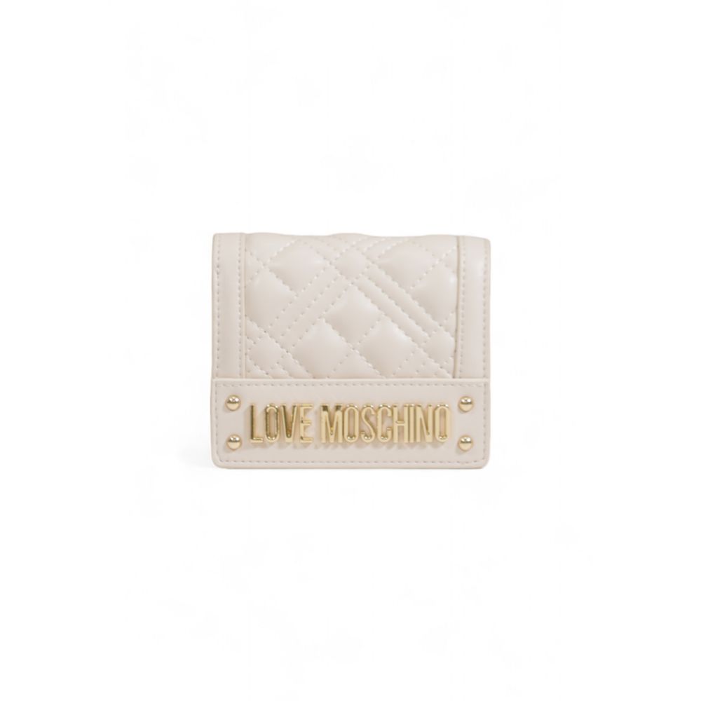 Love Moschino Beige Polyethylen Brieftasche