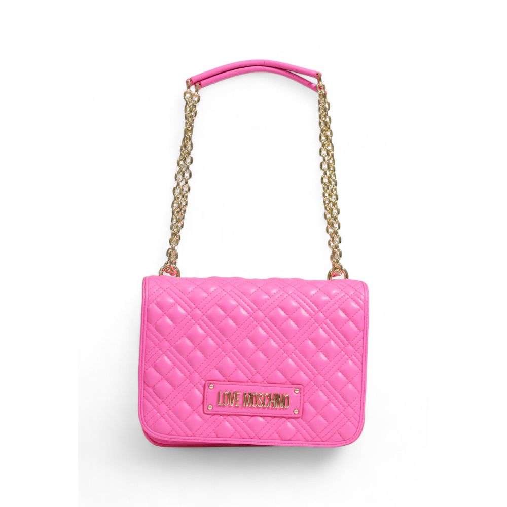 Love Moschino Rosa Polyethylen-Handtasche