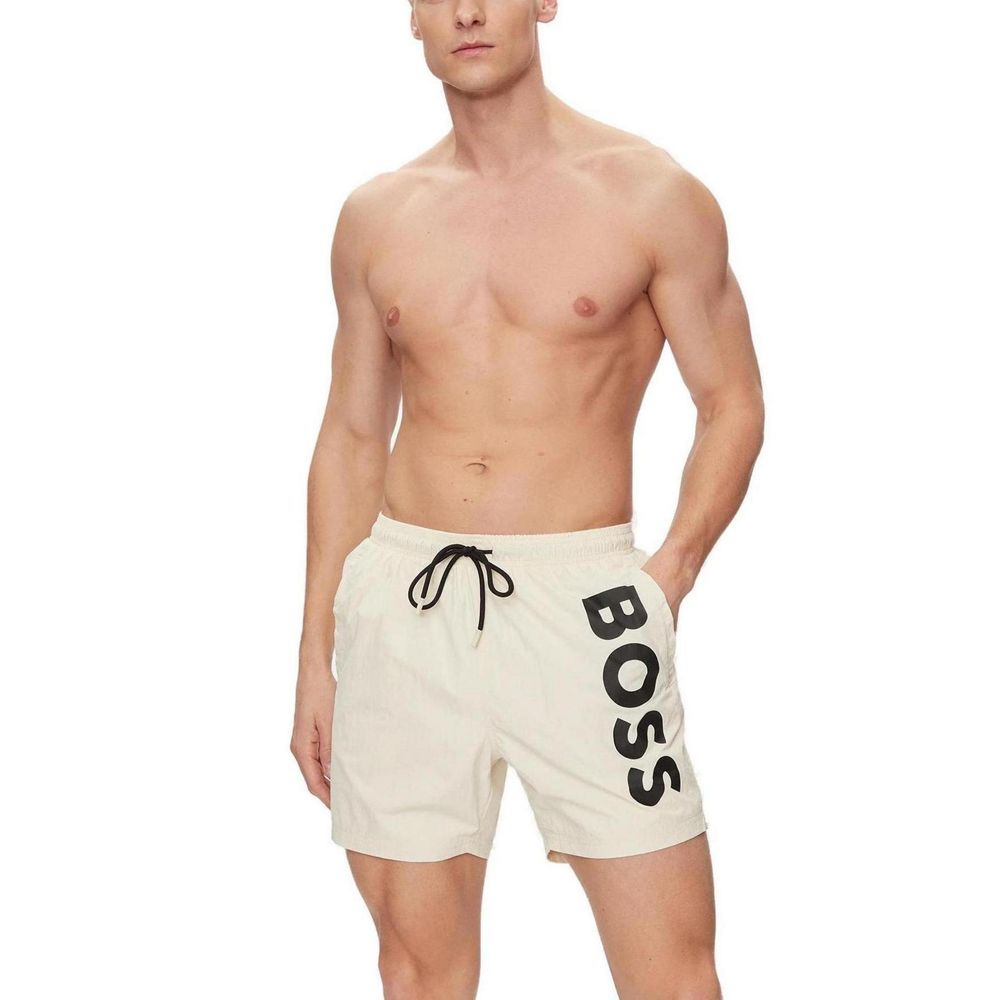 Hugo Boss Beige Polyester-Badebekleidung