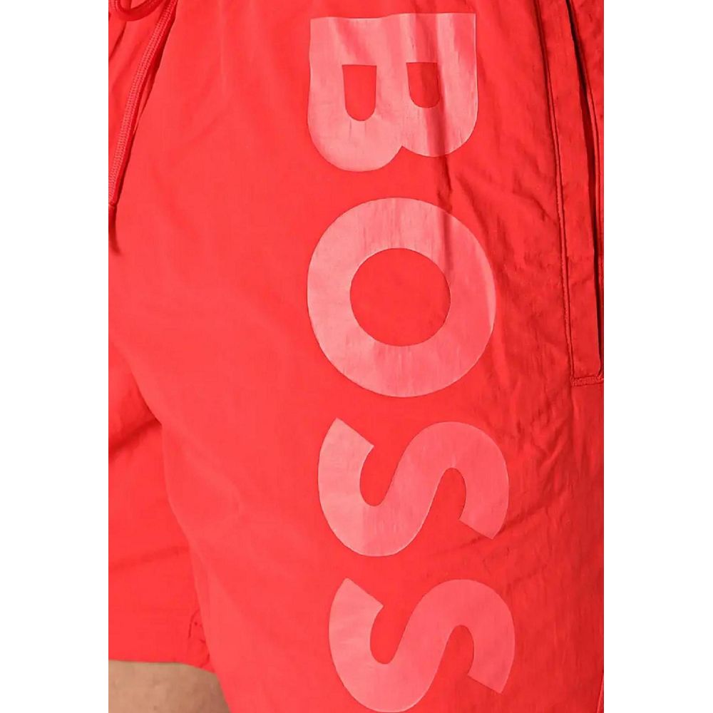 Hugo Boss Rote Polyester-Badebekleidung