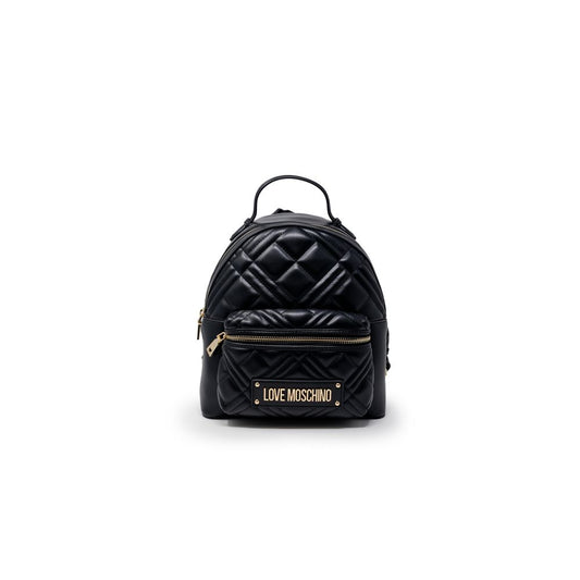 Love Moschino Schwarzer Polyethylen-Rucksack