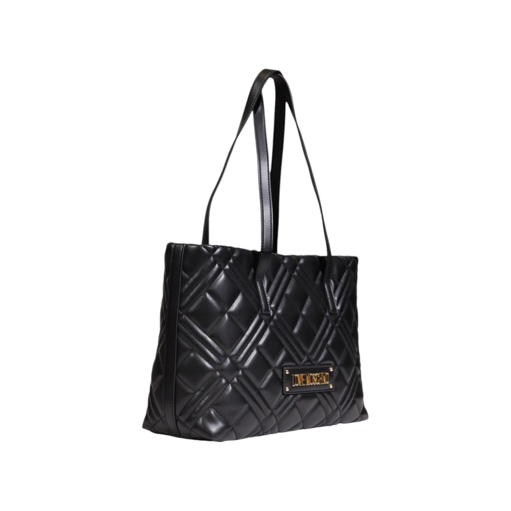 Love Moschino Schwarze Polyethylen-Handtasche